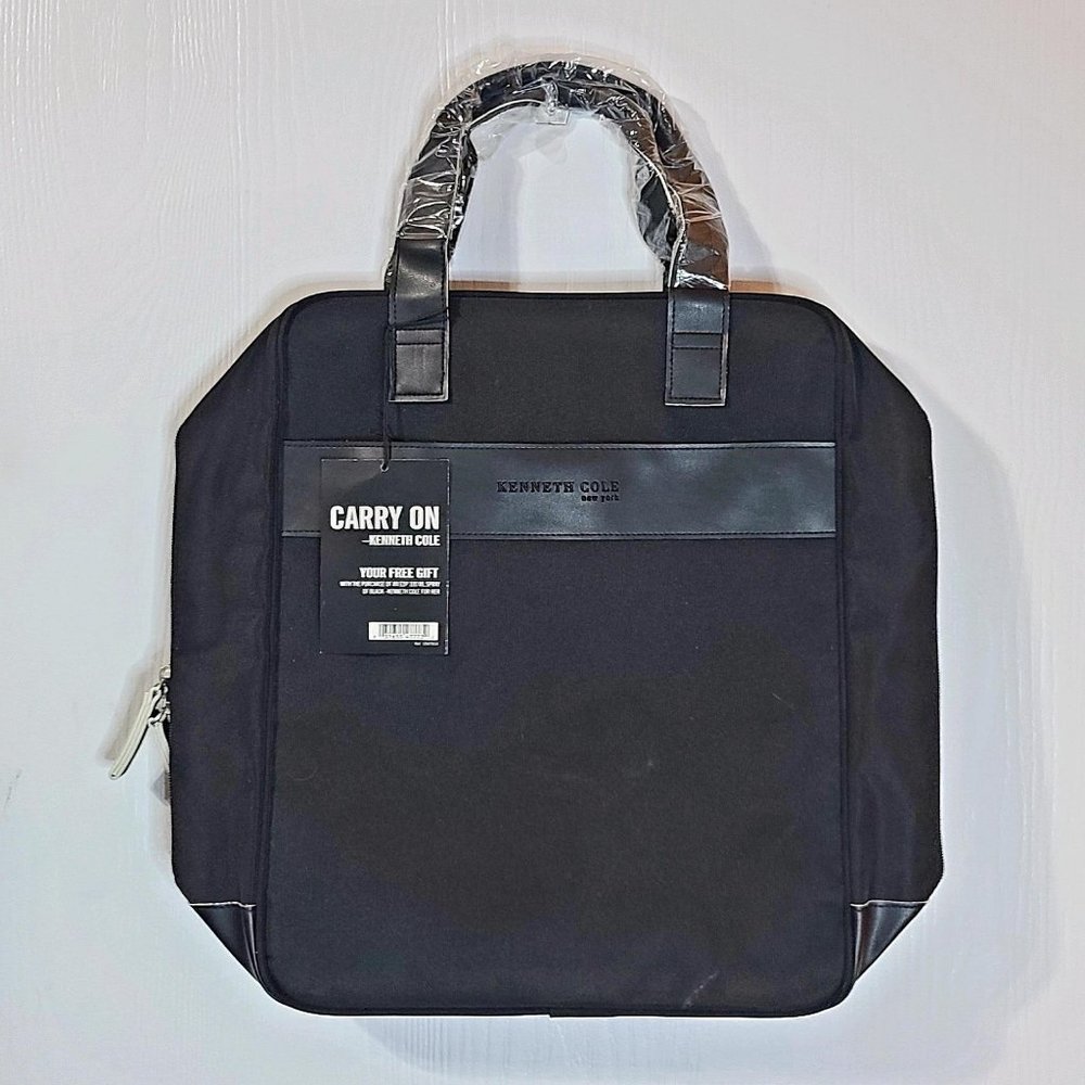 Kenneth Cole Carry One Tote Bag, Weekend, Toiletries, Black, Classic, Unisex